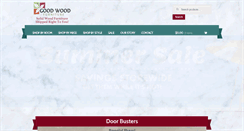 Desktop Screenshot of goodwoodfurniture.com