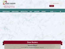 Tablet Screenshot of goodwoodfurniture.com